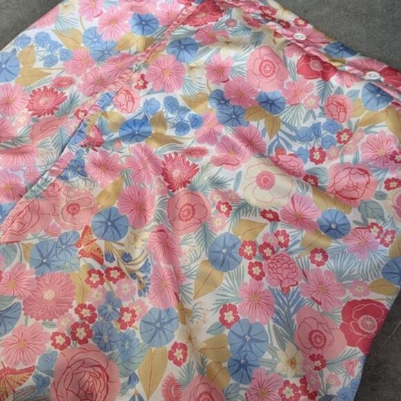 Mersea Anthropologie Bath Wrap Beach Towel Floral Emily Taylor Beachy Spa Pink - Picture 11 of 11